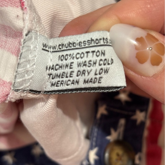 Chubbies Swim Trunks Men’s Medium Shorts USA Flag Mericas Patriotic Cotton 5” - Picture 5 of 8